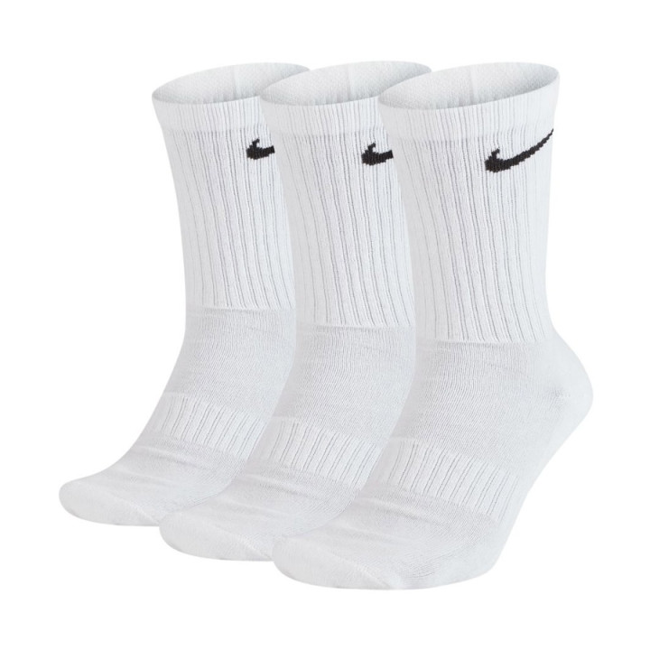Skarpety Nike Everyday Cushioned Crew 3 pary białe SX7664-100 | VUX.pl