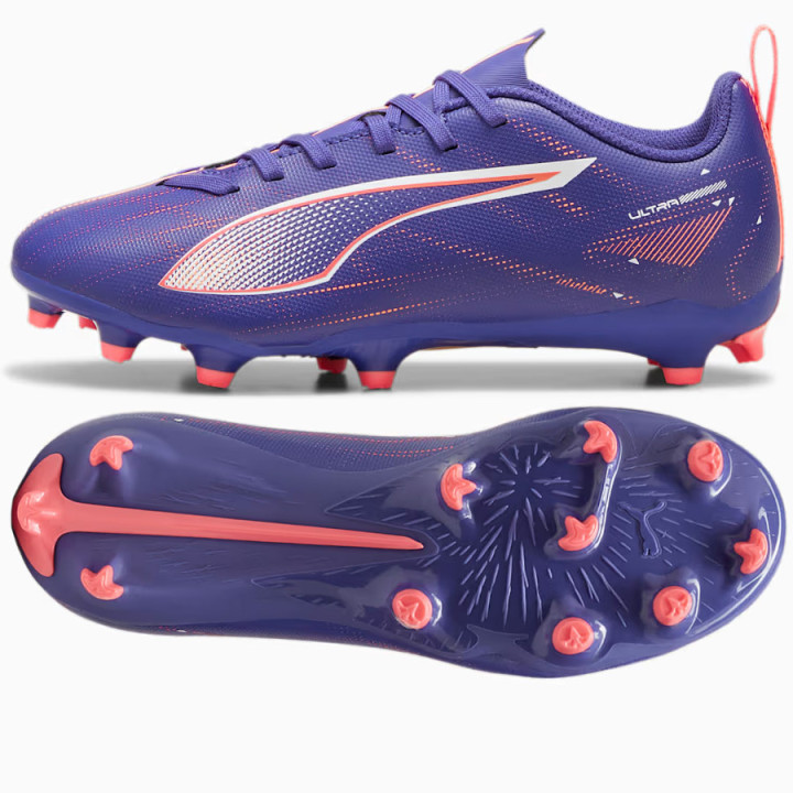 Korki lanki junior Puma Ultra 5 Play FG/AG fioletowe | VUX.pl
