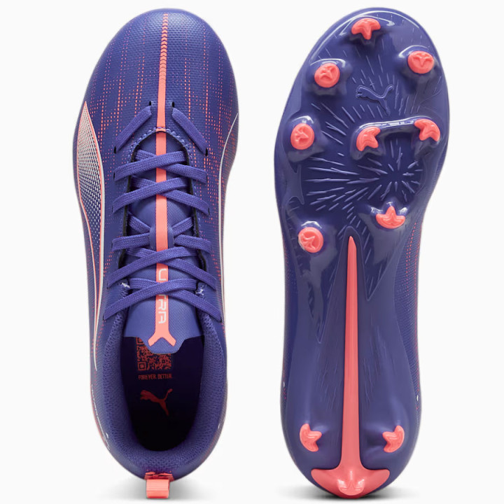 Korki lanki junior Puma Ultra 5 Play FG/AG fioletowe | VUX.pl