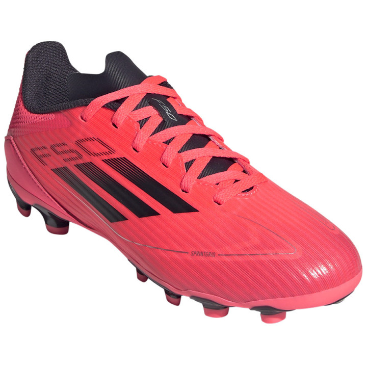 Buty piłkarskie lanki junior adidas F50 League MG czerwone | VUX.pl