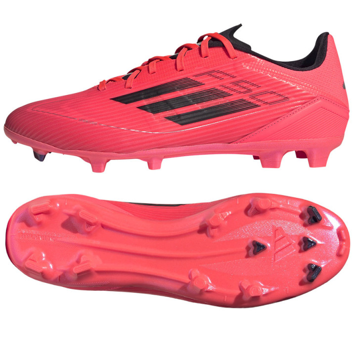 Korki lanki męskie adidas F50 League FG/MG czerwone IE0602 | VUX.pl
