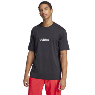 T-shirt bawełniany męski adidas Linear Single Jersey czarny | VUX.pl