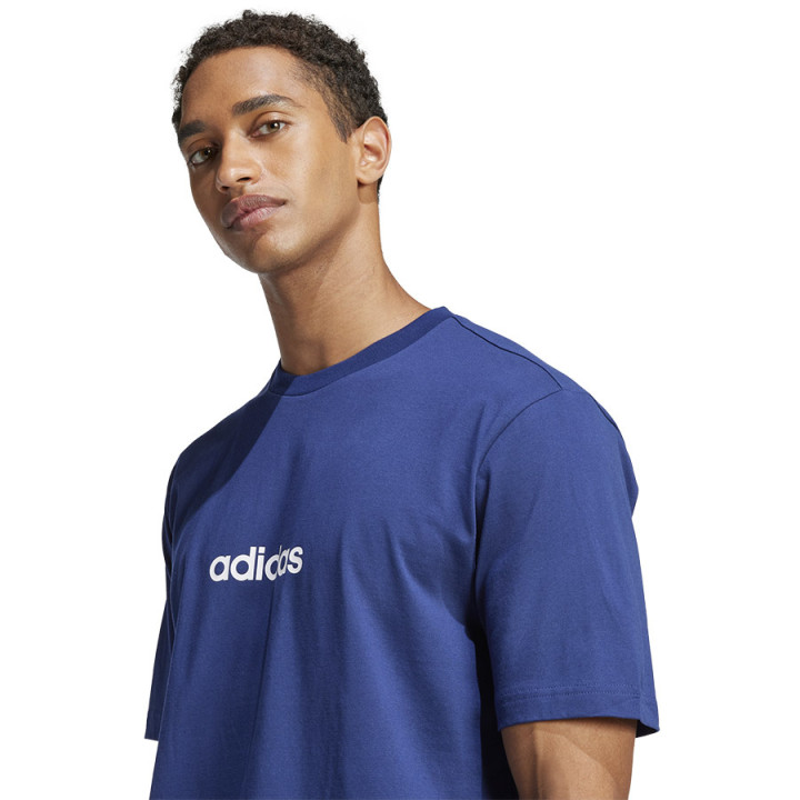 Koszulka męska adidas Single Jersey Linear Tee granatowa | VUX.pl