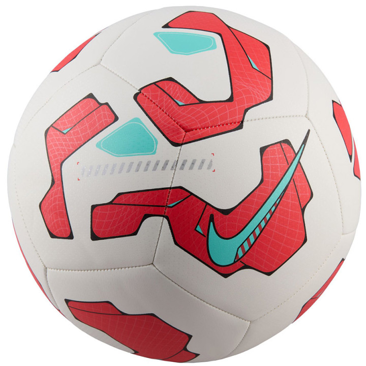 Piłka nożna Nike Pitch Team biała z czerwonymi akcentami | VUX.pl