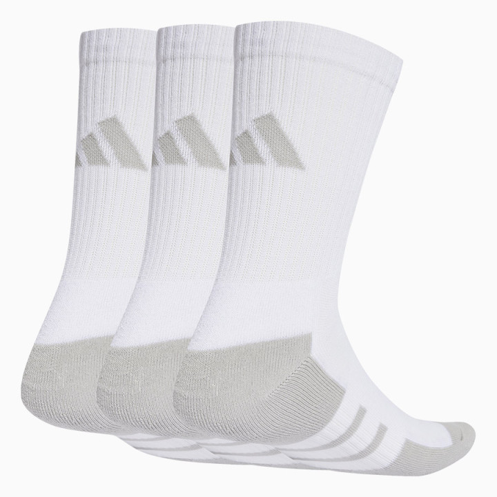 Skarpety męskie adidas Cushioned Crew 3 pary białe JD9571 | VUX.pl