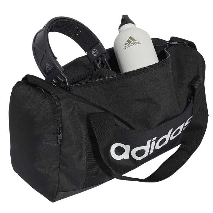 Torba treningowa adidas Linear Duffel czarna 12,5 l JE8347 | VUX.pl