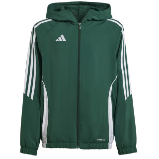 Kurtka przeciwwiatrowa dziecięca adidas Tiro 24 zielona | VUX.pl