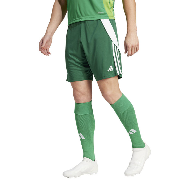 Spodenki piłkarskie męskie adidas Tiro 24 Aeroready zielone | VUX.pl