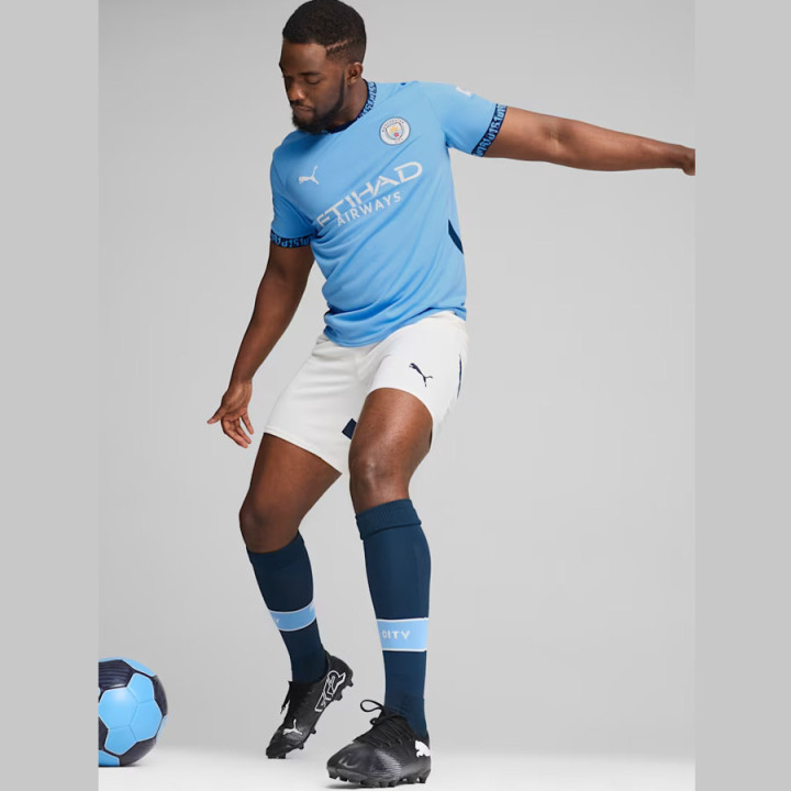 Koszulka piłkarska męska Puma Manchester City Home niebieska | VUX.pl