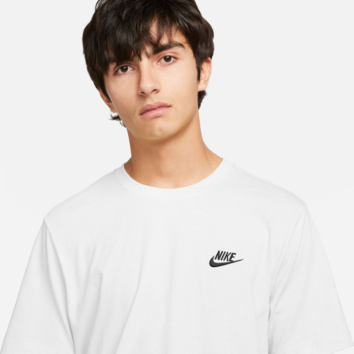 Koszulka bawełniana męska Nike Sportswear Club biała | VUX.pl