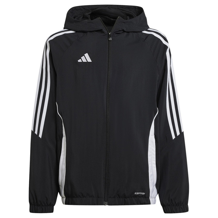 Kurtka przeciwwiatrowa junior adidas Tiro 24 czarna IM8798 | VUX.pl