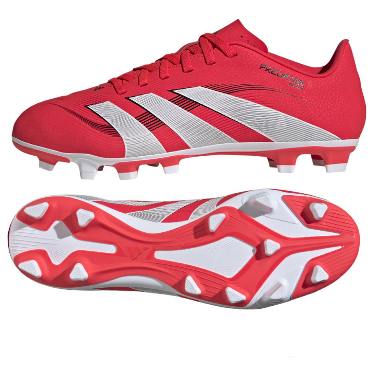 Korki lanki adidas Predator Club FG/MG czerwone ID1326 | VUX.pl