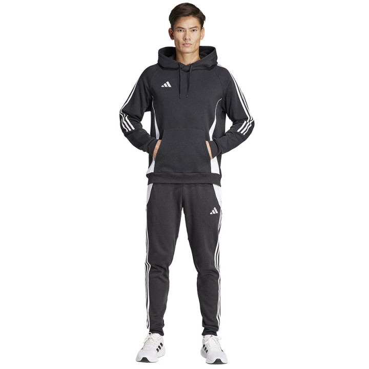 Bluza z kapturem bawełniana męska adidas Tiro 24 czarna | VUX.pl