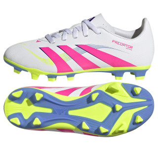 Korki lanki junior adidas Predator Club FG/MG białe ID3810 | VUX.pl