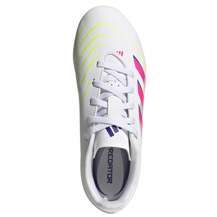 Korki lanki junior adidas Predator Club FG/MG białe ID3810 | VUX.pl