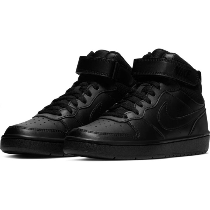 Buty wysokie chłopięce Nike Court Borough Mid 2 czarne | VUX.pl