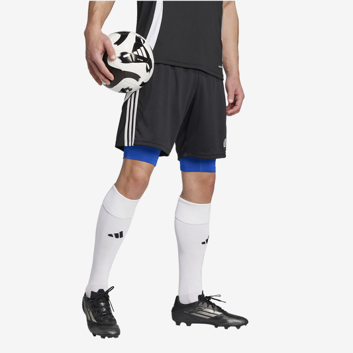Spodenki kompresyjne męskie adidas TechFit niebieskie JN7400 | VUX.pl