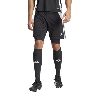Spodenki piłkarskie 2w1 męskie adidas Tiro 24 Training | VUX.pl