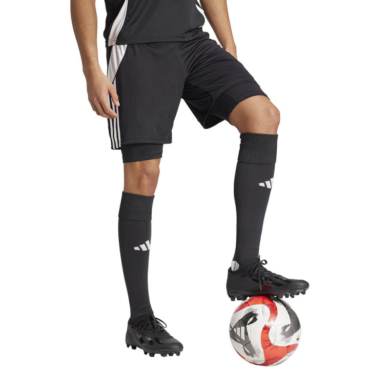 Spodenki piłkarskie 2w1 męskie adidas Tiro 24 Training | VUX.pl