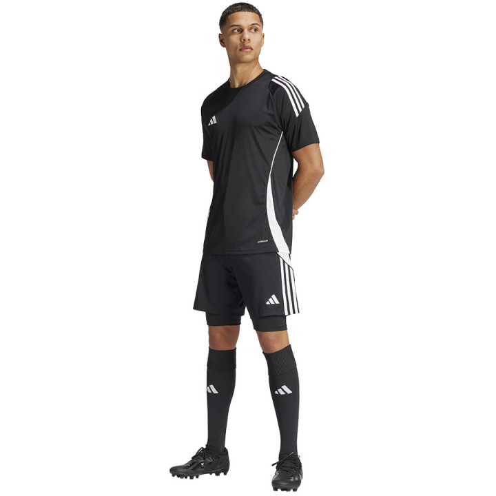 Spodenki piłkarskie 2w1 męskie adidas Tiro 24 Training | VUX.pl
