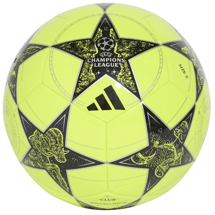 Piłka nożna treningowa adidas UCL Club 25/26 żółto-czarna | VUX.pl