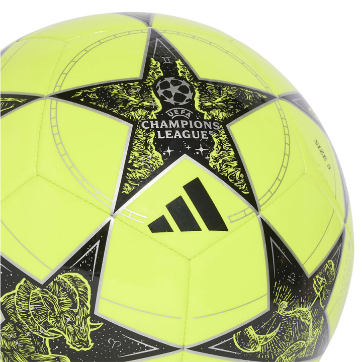 Piłka nożna treningowa adidas UCL Club 25/26 żółto-czarna | VUX.pl