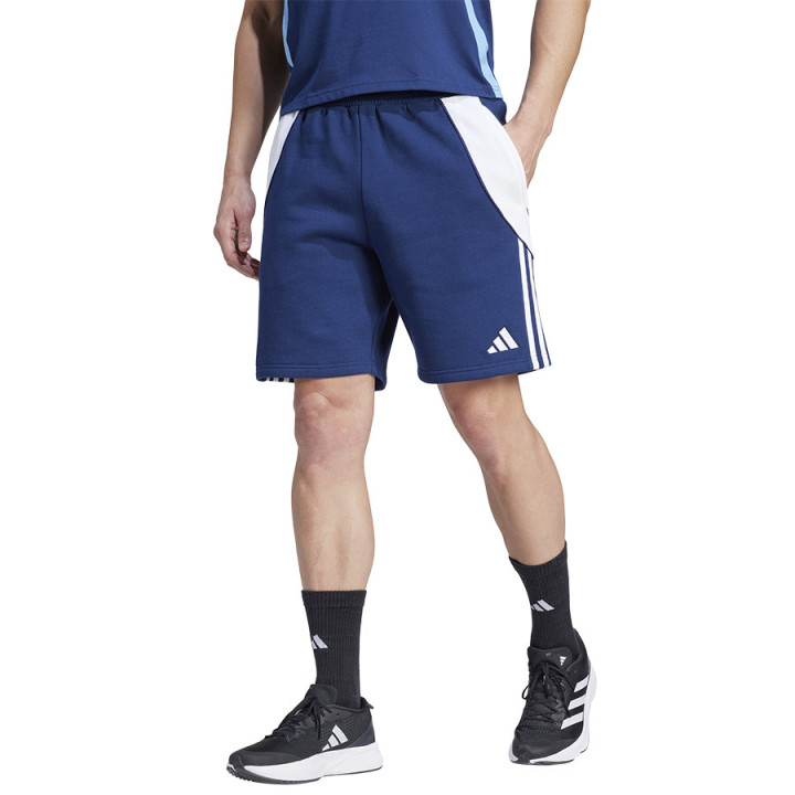 Spodenki bawełniane męskie adidas Tiro 24 Sweat granatowe | VUX.pl