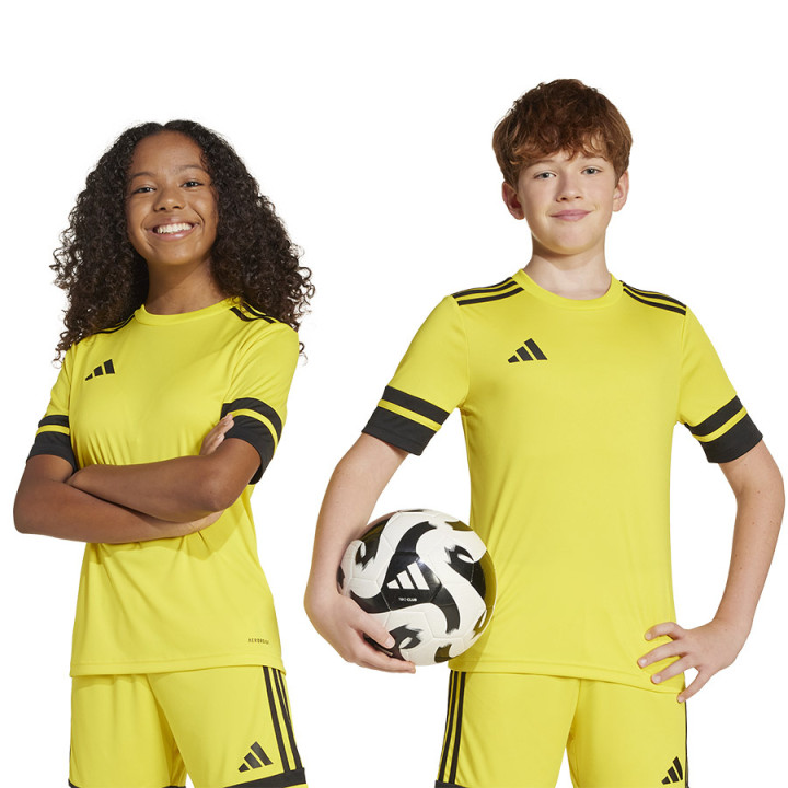 Koszulka piłkarska junior adidas Squadra 25 żółta JJ0056 | VUX.pl