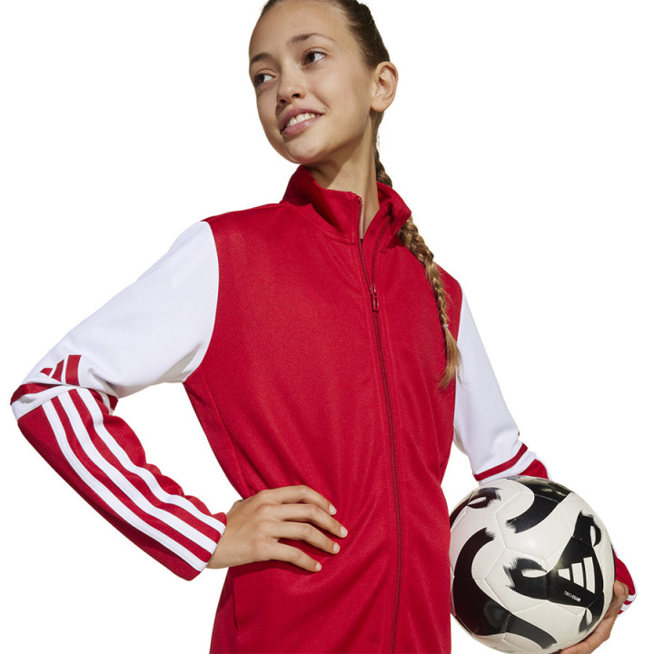 Bluza rozpinana junior adidas Squadra 25 czerwona JD4797 | VUX.pl