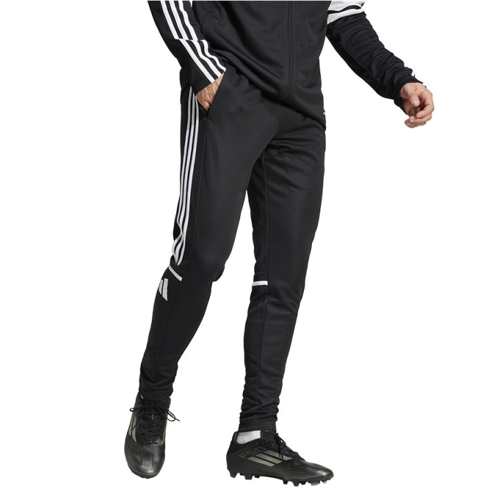 Spodnie dresowe zwężane męskie adidas Squadra 25 czarne | VUX.pl