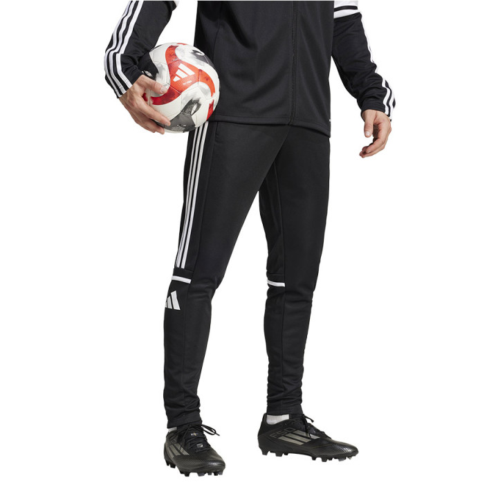 Spodnie dresowe zwężane męskie adidas Squadra 25 czarne | VUX.pl