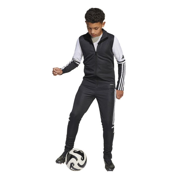 Spodnie dresowe z suwakami junior adidas Squadra 25 czarne | VUX.pl