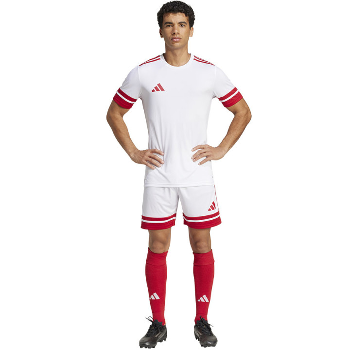 Spodenki piłkarskie męskie adidas Squadra 25 białe JH3404 | VUX.pl