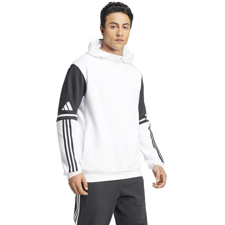 Bluza z kapturem męska adidas Squadra 25 Sweat Hoodie biała | VUX.pl