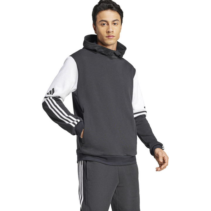 Bluza z kapturem bawełniana męska adidas Squadra 25 czarna | VUX.pl