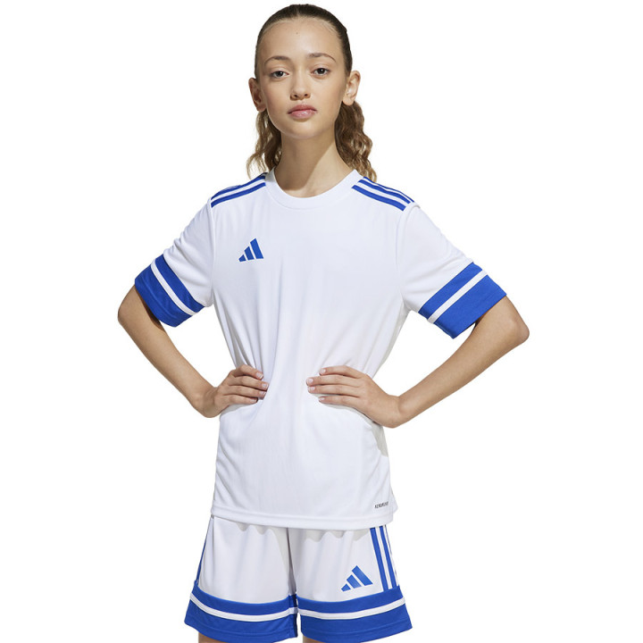 Koszulka piłkarska junior adidas Squadra 25 biała JJ0060 | VUX.pl