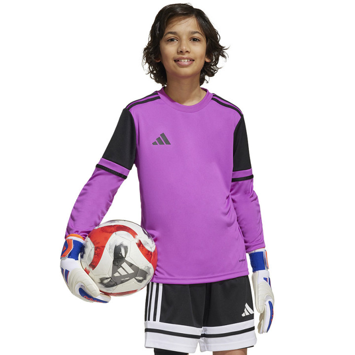 Bluza bramkarska junior adidas Squadra 25 fioletowa JJ1939 | VUX.pl
