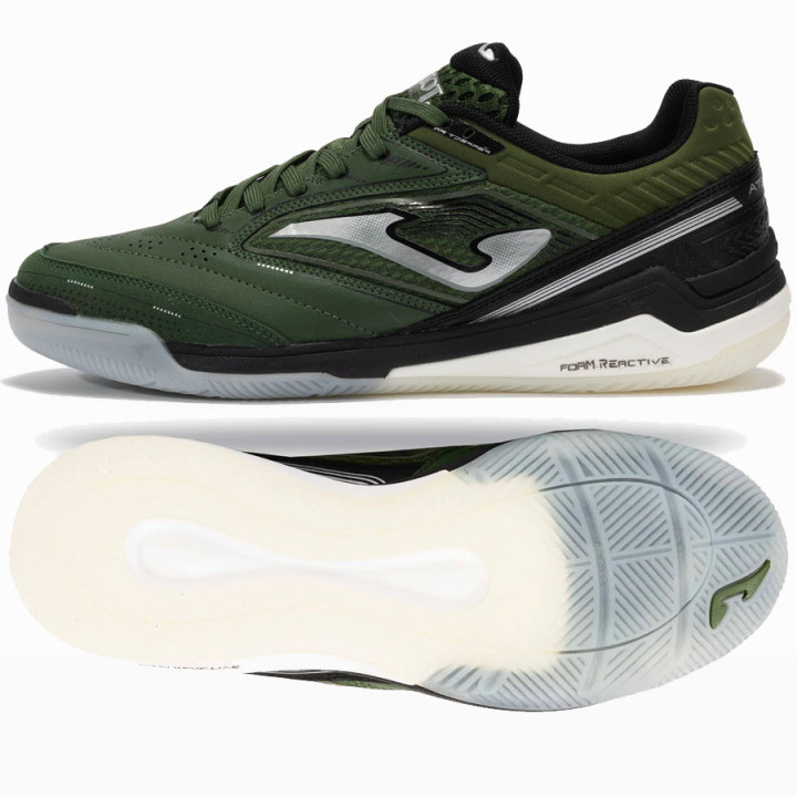 Buty halowe skórzane męskie Joma Gambeta 2523 IN zielone | VUX.pl
