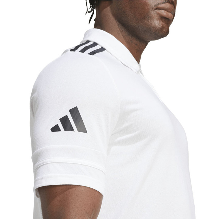 Koszulka polo męska adidas Squadra 25 krótki rękaw biała | VUX.pl
