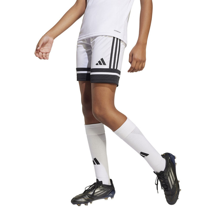 Spodenki piłkarskie junior adidas Squadra 25 białe JJ2422 | VUX.pl