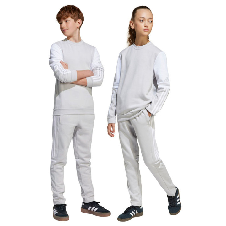 Spodnie dresowe bawełniane junior adidas Squadra 25 szare | VUX.pl