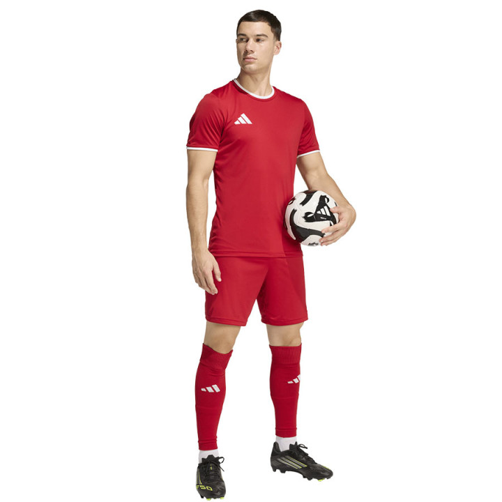 Spodenki piłkarskie męskie adidas Entrada 26 Short czerwone | VUX.pl