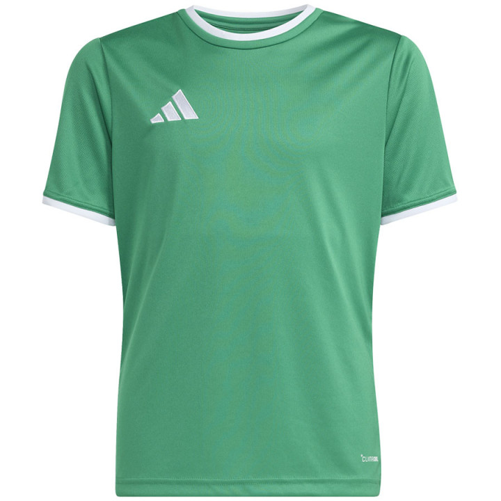 Koszulka piłkarska dziecięca adidas Entrada 26 zielona JZ2528 | VUX.pl