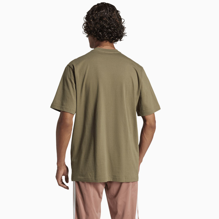 T-shirt bawełniany męski adidas Single Jersey Linear zielony | VUX.pl