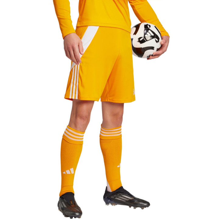 Spodenki piłkarskie adidas Tiro 24 Aeroready żółte JN4497 | VUX.pl