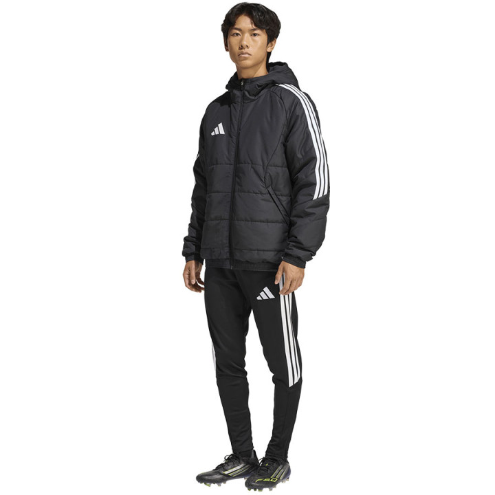 Kurtka zimowa parka z kapturem męska adidas Tiro 26 czarna | VUX.pl