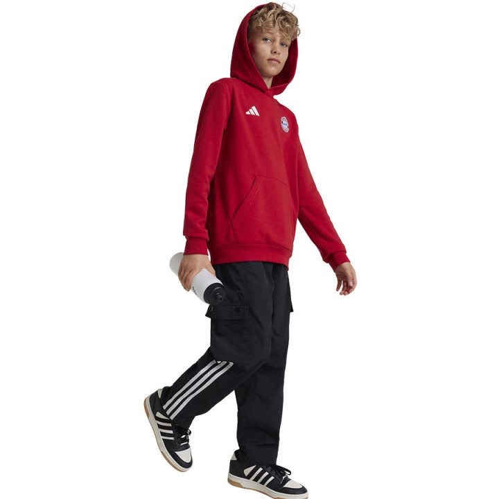 Bluza z kapturem junior adidas FC Bayern czerwona IT4134 | VUX.pl