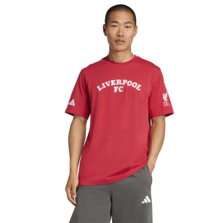 Koszulka bawełniana męska adidas Liverpool FC Tee czerwona | VUX.pl