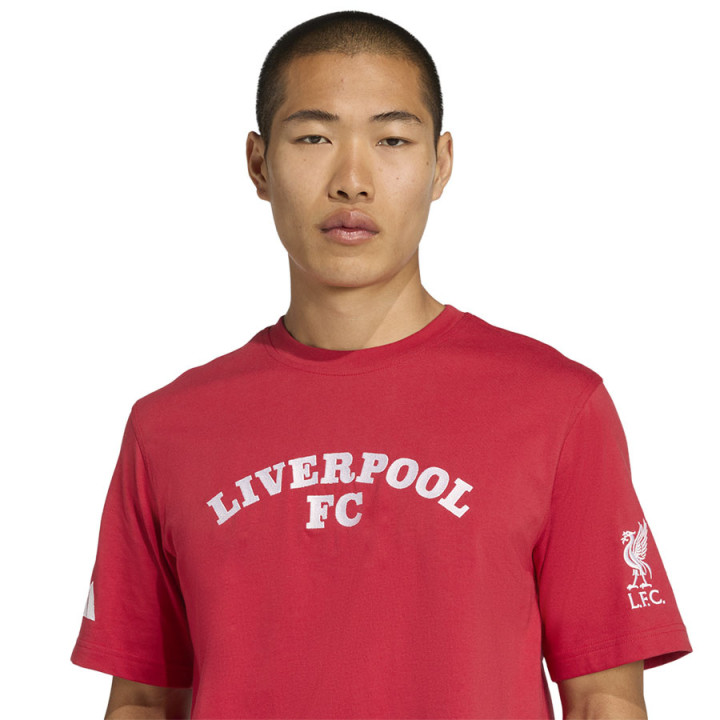 Koszulka bawełniana męska adidas Liverpool FC Tee czerwona | VUX.pl
