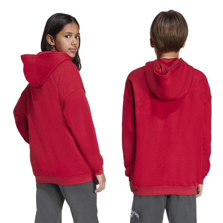 Bluza z kapturem junior adidas Liverpool FC czerwona JW7879 | VUX.pl